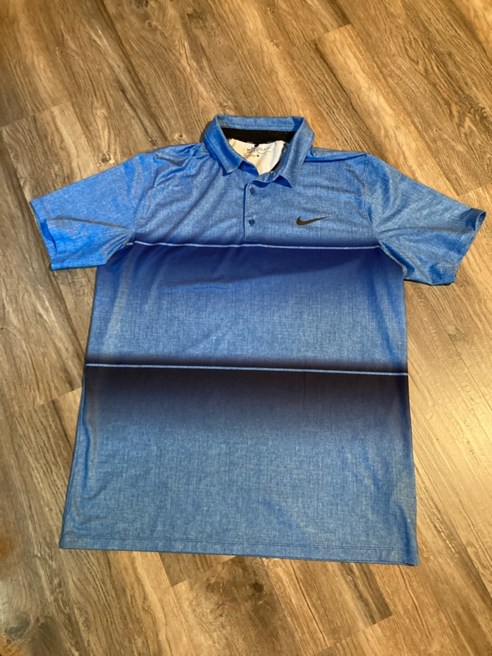 NIKE GOLF Dri-Fit Standard Fit Men's Blue Short-Sleeve Polo